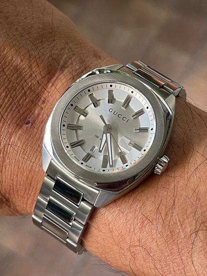 GUCCI GG2570 37 mm Silver Dial Quartz Men’s Watch Swiss Watch YA142402 รูปที่ 15
