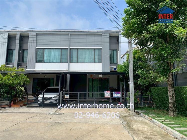มีบางส่วน ทาวน์โฮม 2 ชั้น 25.5 ตร.ว หมู่บ้านพลีโน่ ลาดพร้าว-เสรีไทย ซอยเสรีไทย38 ถนนกาญจนาภิเษก ถนนเสรีไทย เขตคันนายาว กรุงเทพมหานคร
