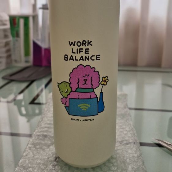 กระบอกน้ำเก็บอุณหภูมิสเตนเลสสตีล ลาย AIS รูปที่ 2