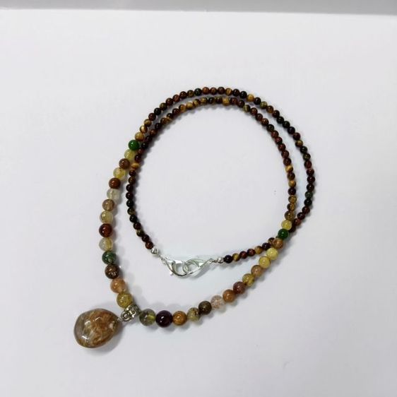 สร้อยคอไหม 5 สี ไทเกอร์อาย จี้ไหมทองแท้ เสริมโชคลาภ มั่งคั่ง ร่ำรวย
 รูปที่ 5