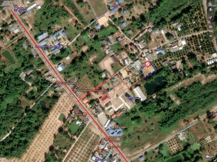 ที่ดินเปล่า ใกล้ทะเลเจ้าหลาว จันทบุรี ( 3 งาน 32 ตารางวา ) รูปที่ 2