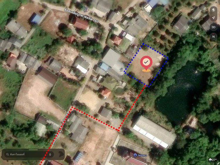 ที่ดินเปล่า ใกล้ทะเลเจ้าหลาว จันทบุรี ( 3 งาน 32 ตารางวา )