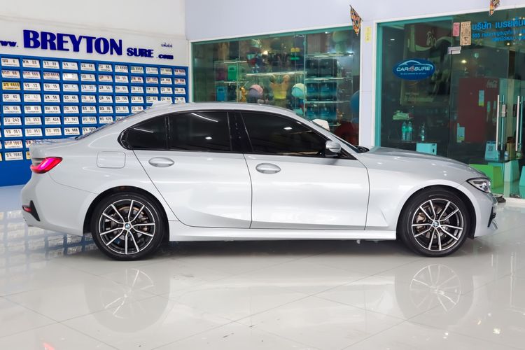 BMW Series 3 2019 320d Sedan ดีเซล ไม่ติดแก๊ส เกียร์อัตโนมัติ เทา รูปที่ 4