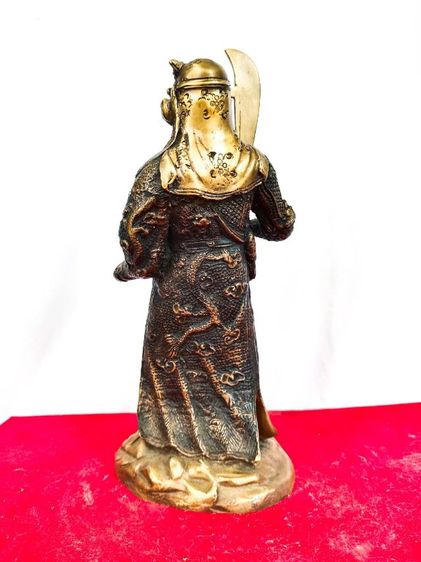 เทพเจ้ากวนอู ปางห้ามทัพ วัดญวน กรุงเทพ ปี2555 เนื้อทองเหลือง สูง8นิ้ว รูปที่ 3