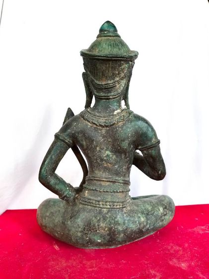 พระวัชระสัตว์ ศิลปะลพบุรี แบบเขมรโบราณ หน้าตัก9นิ้ว เนื้อสำริด รูปที่ 4