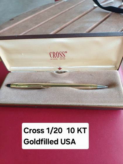 ปากกา Cross และปากกา MontBlanc ตัว Cross มีกล่อง เหมือนใหม่ GoldFilled10 KT  Mont Blanc รุ่น Classic Germany รูปที่ 10