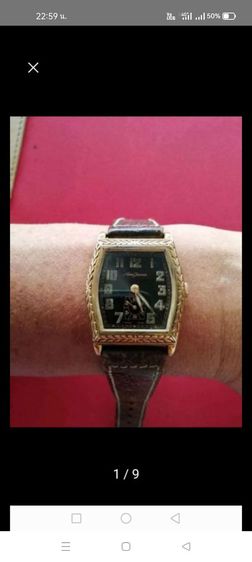 นาฬิกา 4 เหลี่ยม Vintage สองเข็มครึ่ง Boyside สำหรับคนข้อมือเล็กหรือ สุภาพสตรี มีพรายน้ำ Swiss Made รูปที่ 6