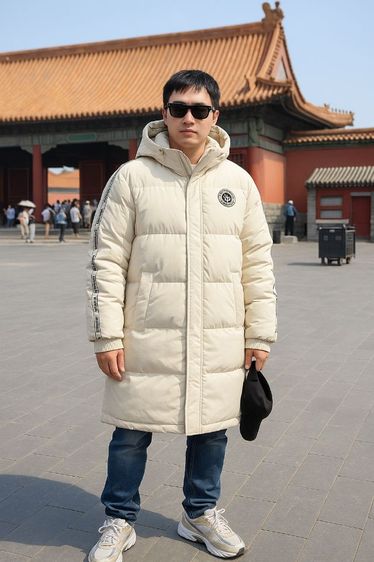 เสื้อโค้ทกันหนาวสีครีม 361 Degree ของแท้