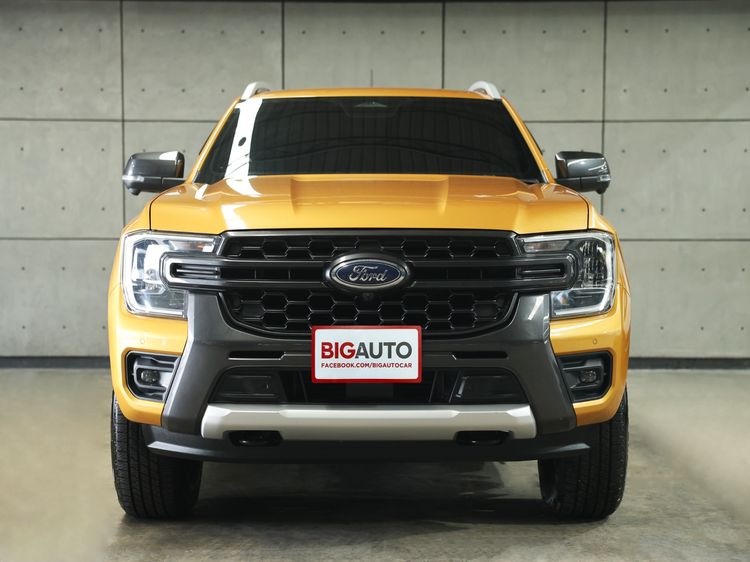 Ford Ranger 2022 2.0 Bi-Turbo Hi-Rider Wildtrak Pickup ดีเซล ไม่ติดแก๊ส เกียร์อัตโนมัติ เหลือง รูปที่ 4