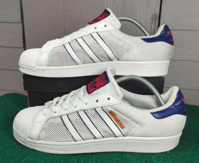 รองเท้า💥adidas superstar💥ของแท้‼️รุ่นพิเศษผ้ากระสอบ💥สวยๆ เดิมๆ สภาพดี💥ไซร์ 43.5 รูปที่ 10