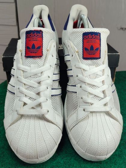 รองเท้า💥adidas superstar💥ของแท้‼️รุ่นพิเศษผ้ากระสอบ💥สวยๆ เดิมๆ สภาพดี💥ไซร์ 43.5 รูปที่ 4