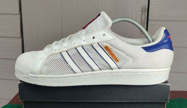 รองเท้า💥adidas superstar💥ของแท้‼️รุ่นพิเศษผ้ากระสอบ💥สวยๆ เดิมๆ สภาพดี💥ไซร์ 43.5 รูปที่ 6