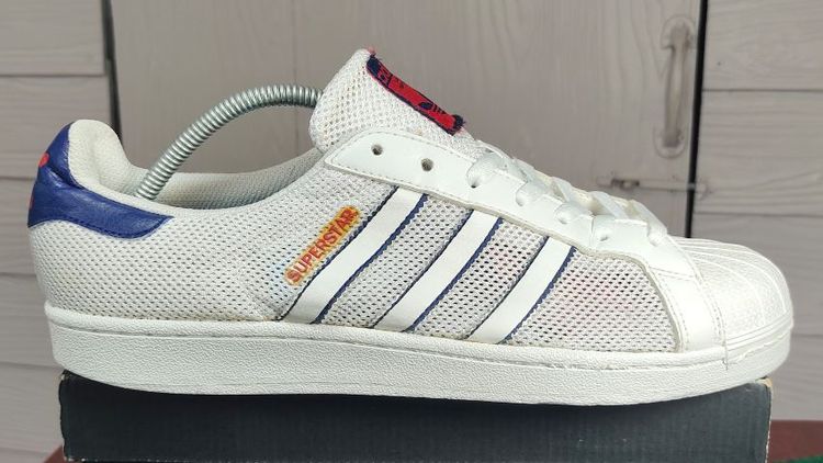 รองเท้า💥adidas superstar💥ของแท้‼️รุ่นพิเศษผ้ากระสอบ💥สวยๆ เดิมๆ สภาพดี💥ไซร์ 43.5 รูปที่ 5