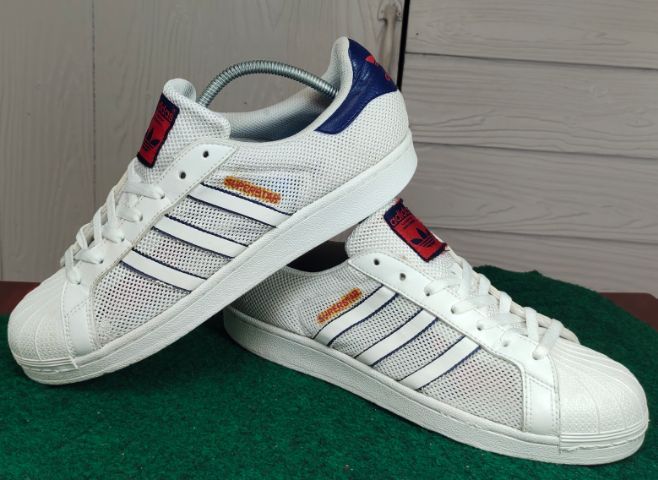 รองเท้า💥adidas superstar💥ของแท้‼️รุ่นพิเศษผ้ากระสอบ💥สวยๆ เดิมๆ สภาพดี💥ไซร์ 43.5 รูปที่ 14