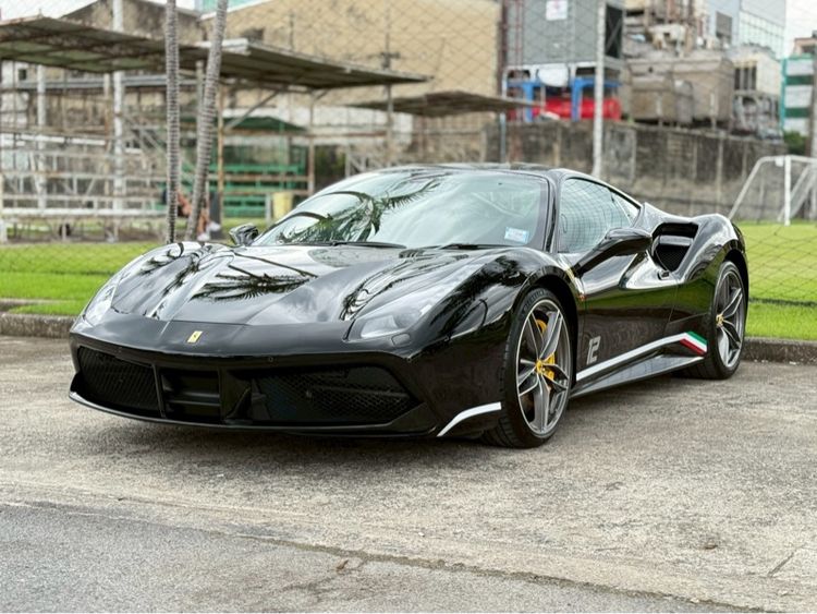 Ferrari 488 GTB 2018 3.9 เบนซิน ไม่ติดแก๊ส เกียร์ธรรมดา ดำ รูปที่ 2