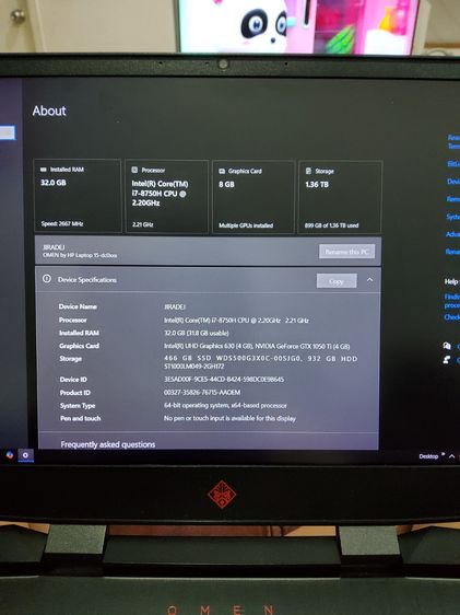 Notebook HP OMEN รูปที่ 3