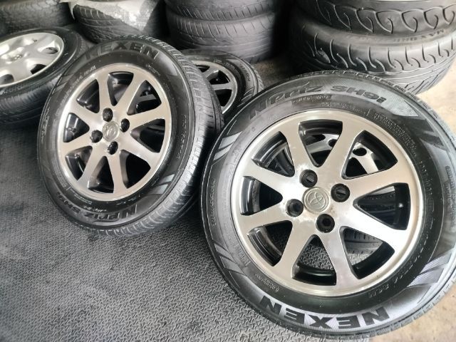 ล้อแม็กโตโยต้าขอบ14 4รูพร้อมยาง วีออส สามห่วง รูปที่ 2