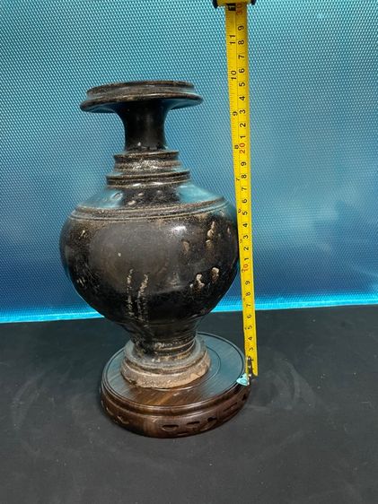 ไหเขมร เคลือบน้ำตาล สูง 10 นิ้ว พนมดงเร็ก บุรีรัมย์ รูปที่ 5