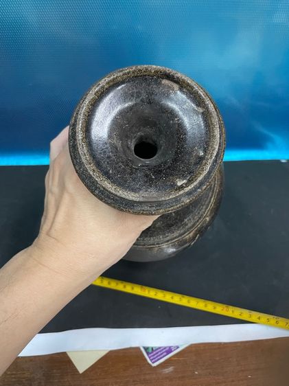 ไหเขมร เคลือบน้ำตาล สูง 10 นิ้ว พนมดงเร็ก บุรีรัมย์ รูปที่ 6