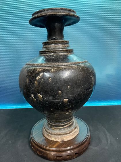 ไหเขมร เคลือบน้ำตาล สูง 10 นิ้ว พนมดงเร็ก บุรีรัมย์ รูปที่ 3