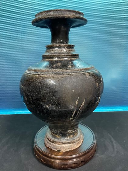 ไหเขมร เคลือบน้ำตาล สูง 10 นิ้ว พนมดงเร็ก บุรีรัมย์ รูปที่ 4