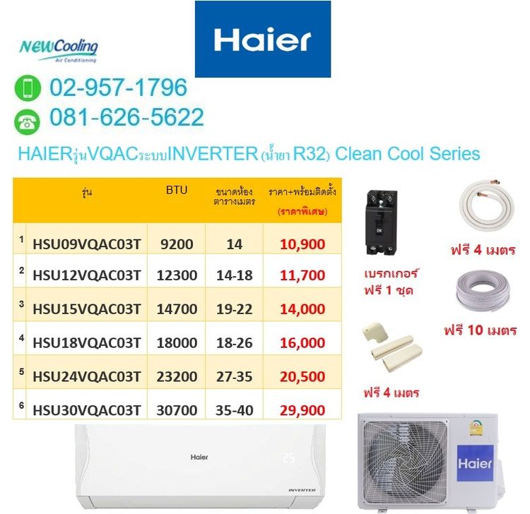 Central Airแอร์ดีแอร์ถูกประหยัดไฟในราคาไม่แพง 10800บาทบริการติดตั้งฟรี แอร์มือ1 แอร์พร้อมติดตั้ง รูปที่ 8