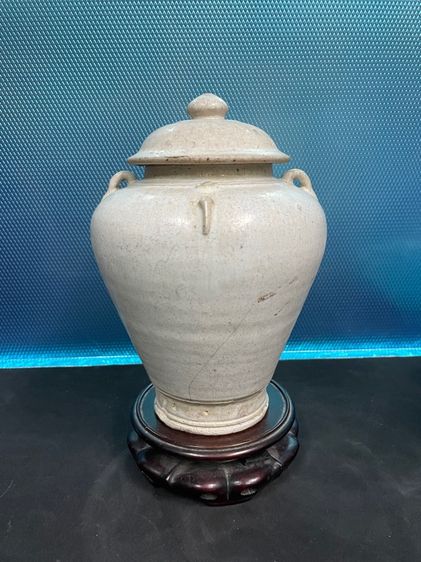 โถฝา 4 หู เคลือบขาว บ้านป่ายาง ศรีสัชนาลัย รูปที่ 2