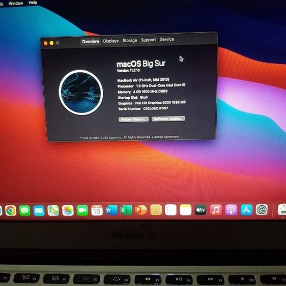 Apple MacBook Air หน้าจอ 11นิ้ว Intel Core i5 SSD เบาบาง ไหลลื่น แบตทน สวยๆ รูปที่ 8