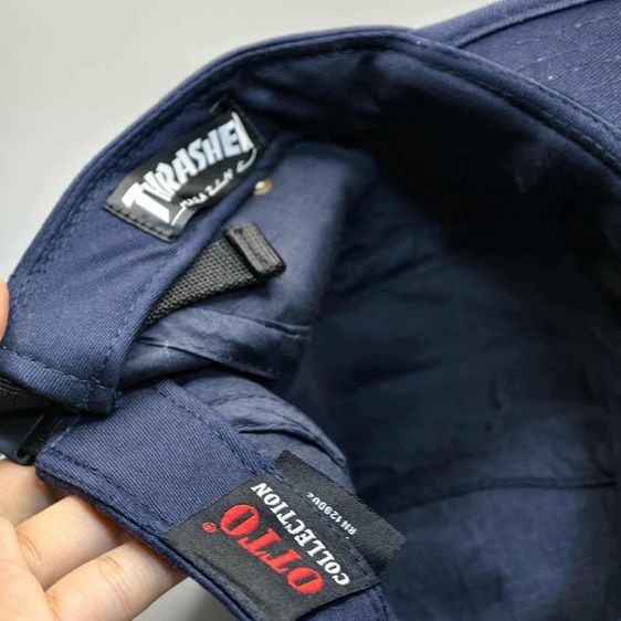 หมวก THRASHER ทรง 5 panel แท้ 💯 size ขนาด ปรับได้ สภาพใหม่มาก โลโก้สวย ทรงสวย หายากน่าสะสมครับ  รูปที่ 3