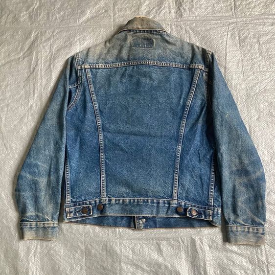 Levi’s 505 Jacket แคนาดา แท้ 💯 size วัดจริงขนาด อก 20 ยาว 24 ไหล่ 17 แขน 22.5 นิ้ว แซ็กดำ สภาพดีมาก สีเฟดสวย ดีเทลสวยหายากน่าสะสมครับ รูปที่ 10