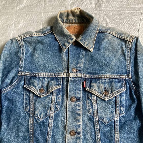 Levi’s 505 Jacket แคนาดา แท้ 💯 size วัดจริงขนาด อก 20 ยาว 24 ไหล่ 17 แขน 22.5 นิ้ว แซ็กดำ สภาพดีมาก สีเฟดสวย ดีเทลสวยหายากน่าสะสมครับ รูปที่ 3