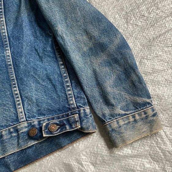 Levi’s 505 Jacket แคนาดา แท้ 💯 size วัดจริงขนาด อก 20 ยาว 24 ไหล่ 17 แขน 22.5 นิ้ว แซ็กดำ สภาพดีมาก สีเฟดสวย ดีเทลสวยหายากน่าสะสมครับ รูปที่ 11