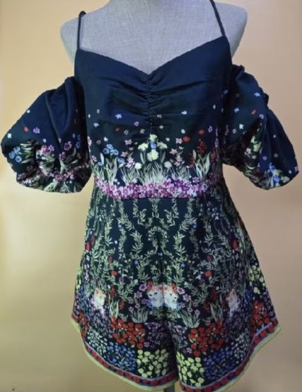 เดรสจั๊มสั้น งานป้าย