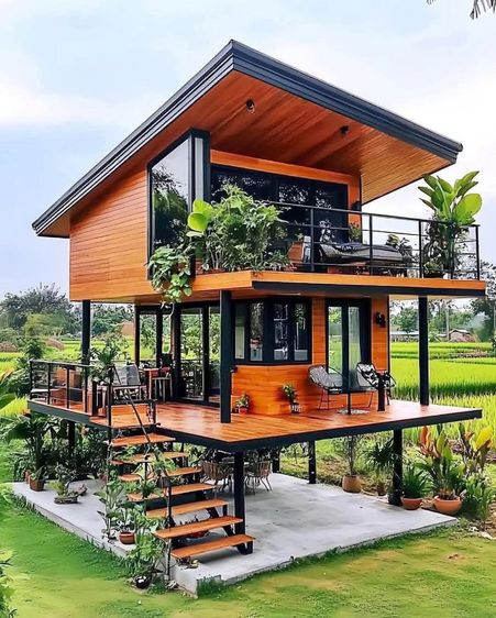 สร้างบ้าน น็อคดาวน์ เรือนแพ ริมน้ำ 