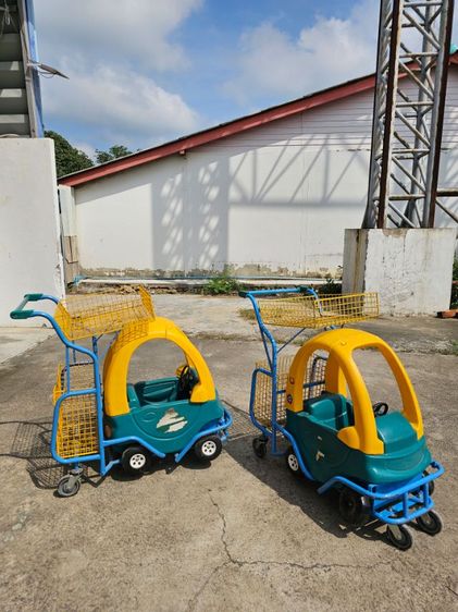 รถเข็นเด็กใส่ของได้ เด็กๆนั่งได้ รถใช้งานได้ปกติ