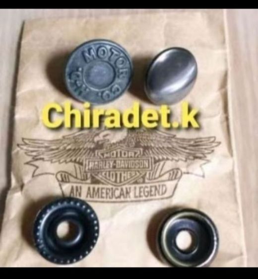 HARLEY-DAVIDSON กระดุมยีนส์ ของแท้ ขนาดเส้นผ่าศูนย์กลาง 1.7 CM. ข้อความบนกระดุมมี 2 แบบ ราคาต่อ 1 แบบ (Original) รูปที่ 7