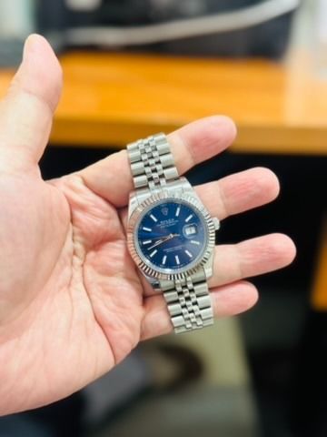 พร้องส่งจากไทย Used DJ 41 mm Blue Jubilee Automatic สายสวยไม่สนิม รูปที่ 3