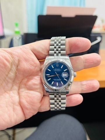 พร้องส่งจากไทย Used DJ 41 mm Blue Jubilee Automatic สายสวยไม่สนิม