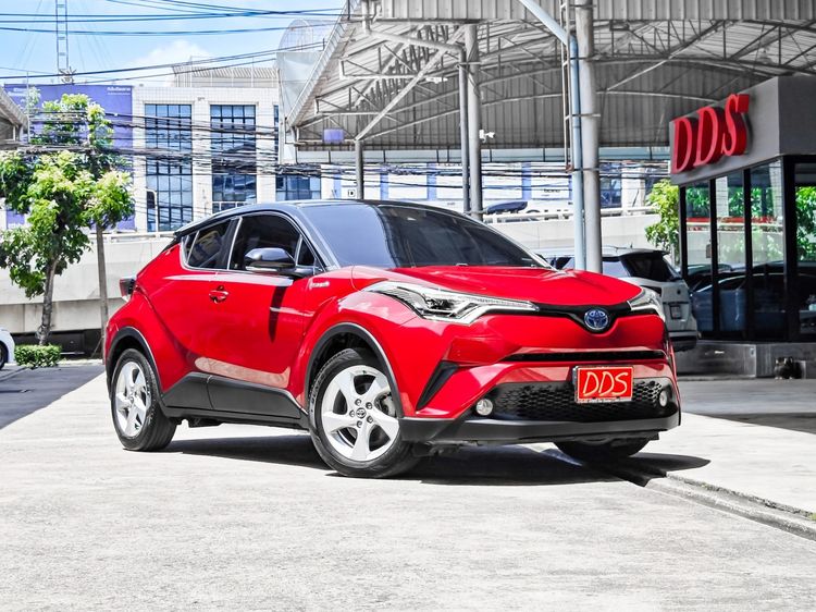 Toyota C-HR 2019 1.8 Hybrid Hi Utility-car ไฮบริด เกียร์อัตโนมัติ แดง รูปที่ 4