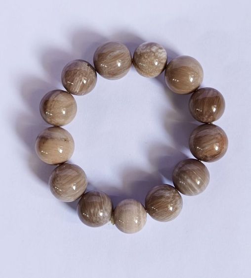 สร้อยข้อมือหินแท้ Fossil Wood รูปที่ 3