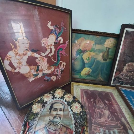 งานศิลป์ลายไทยเพ้นท์ลงเนื้อไม้ วัดราชสิทธาราม รูปที่ 3