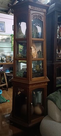 ตู้ไม้สัก 6 เหลี่ยม