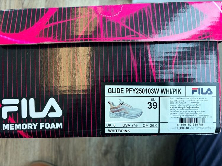 รองเท้าวิ่ง Fila size 39 รูปที่ 4