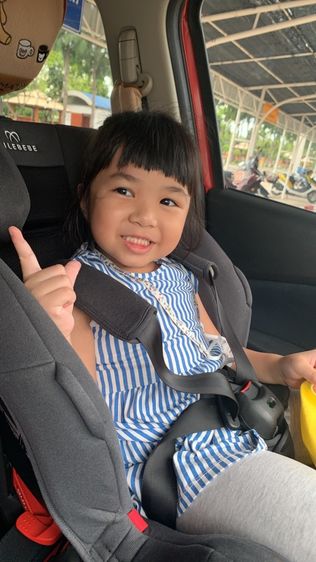 คาร์ซีทสำหรับเด็ก ยี่ห้อ Ailebebe รุ่นSwing Moon สีเทา รูปที่ 5