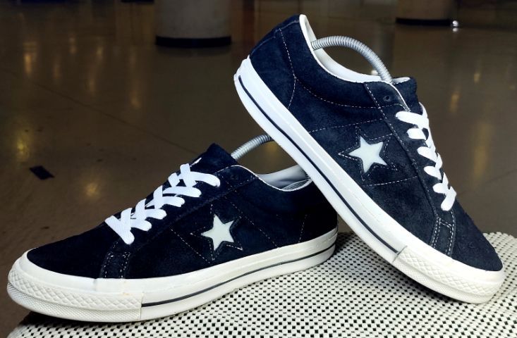 รองเท้า💥Converse One Star💥ของแท้‼️หนังกลับสีดำ สวยๆ  สภาพดี💥ไซร์ 42.5 รูปที่ 12