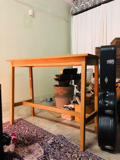 โต๊ะไม้โอ๊ค โต๊ะบาร์คาเฟ่ สภาพดี รูปที่ 6