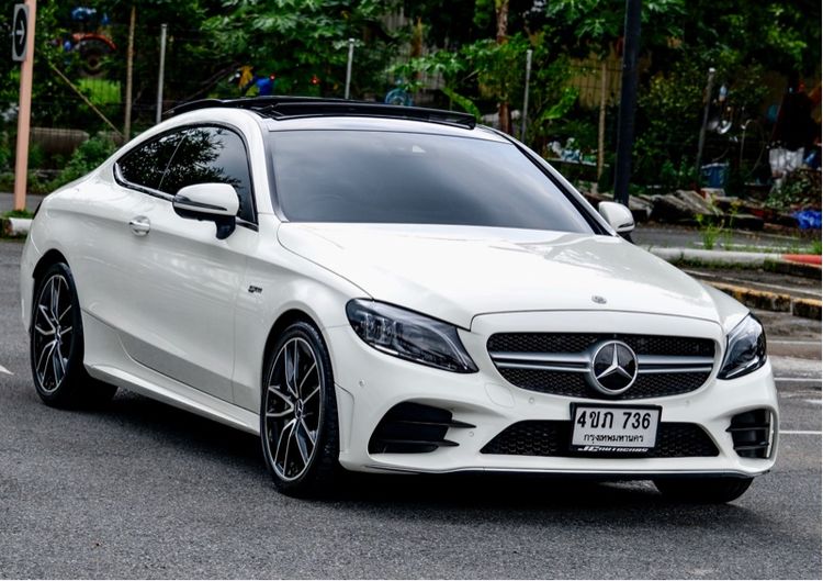 Mercedes-Benz C-Class 2020 C43 Sedan เบนซิน ไม่ติดแก๊ส เกียร์อัตโนมัติ ขาว