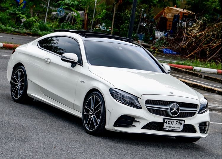 Mercedes-Benz C-Class 2020 C43 Sedan เบนซิน ไม่ติดแก๊ส เกียร์อัตโนมัติ ขาว รูปที่ 3