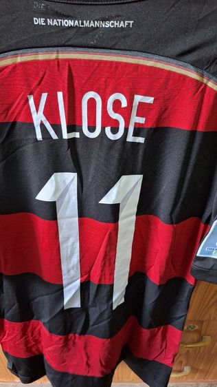 Germany Away Shirt - 2014 เสื้อทีมชาติเยอรมนีเยือนชุดแชมป์โลก ไซซ์ M ตัว Badge แท้จัดเต็ม มือสองจ้า รูปที่ 4