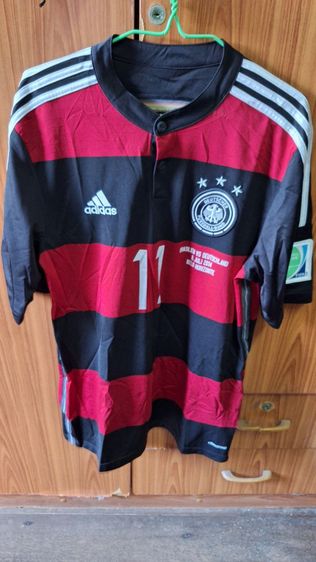 เสื้อเจอร์ซีย์ Adidas ผู้ชาย หลากสี Germany Away Shirt - 2014 เสื้อทีมชาติเยอรมนีเยือนชุดแชมป์โลก ไซซ์ M ตัว Badge แท้จัดเต็ม มือสองจ้า